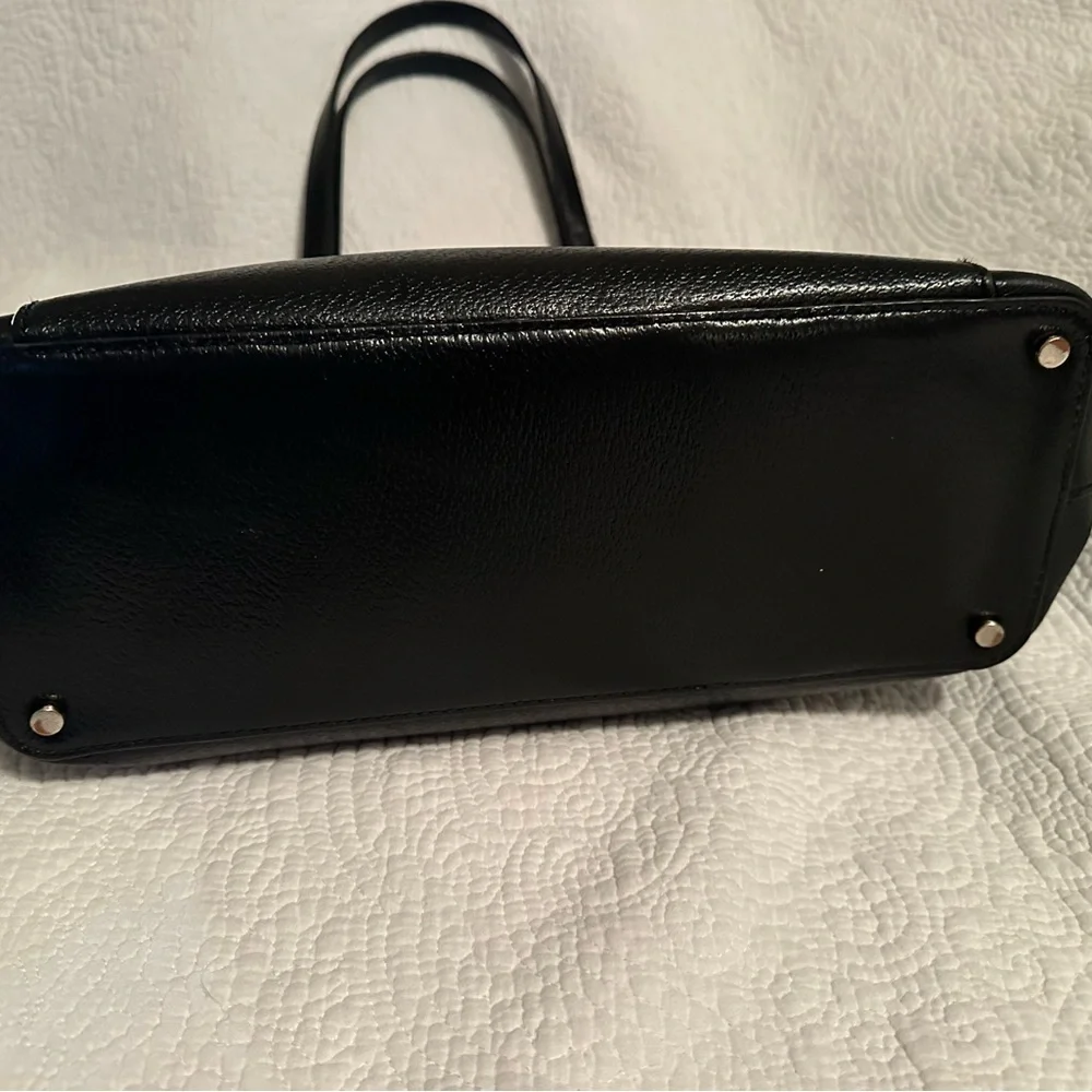kate spade Black Leather Grand Street Sadie large tote
